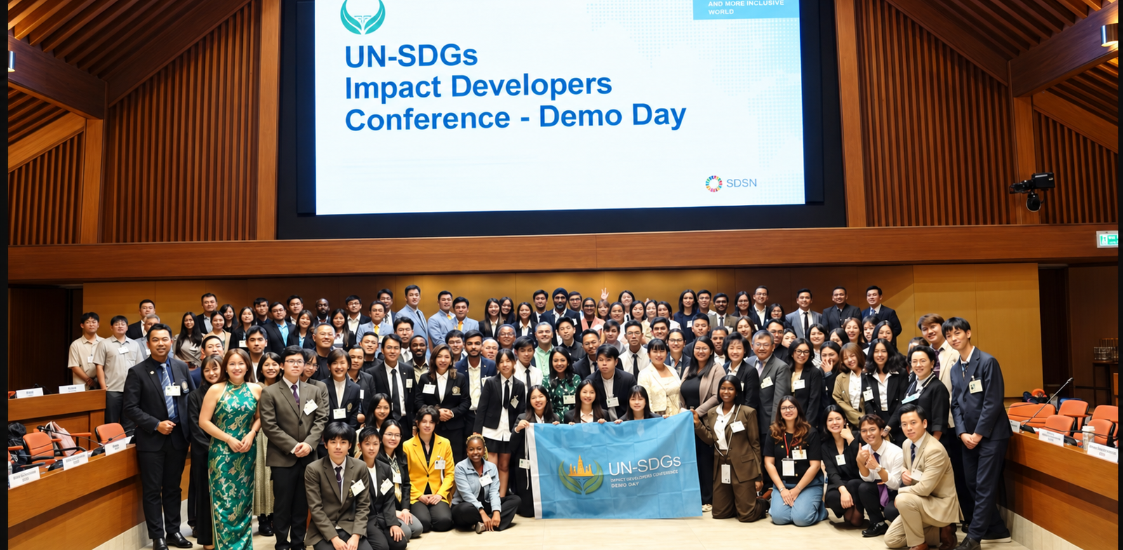 Conference attendees at an international forum